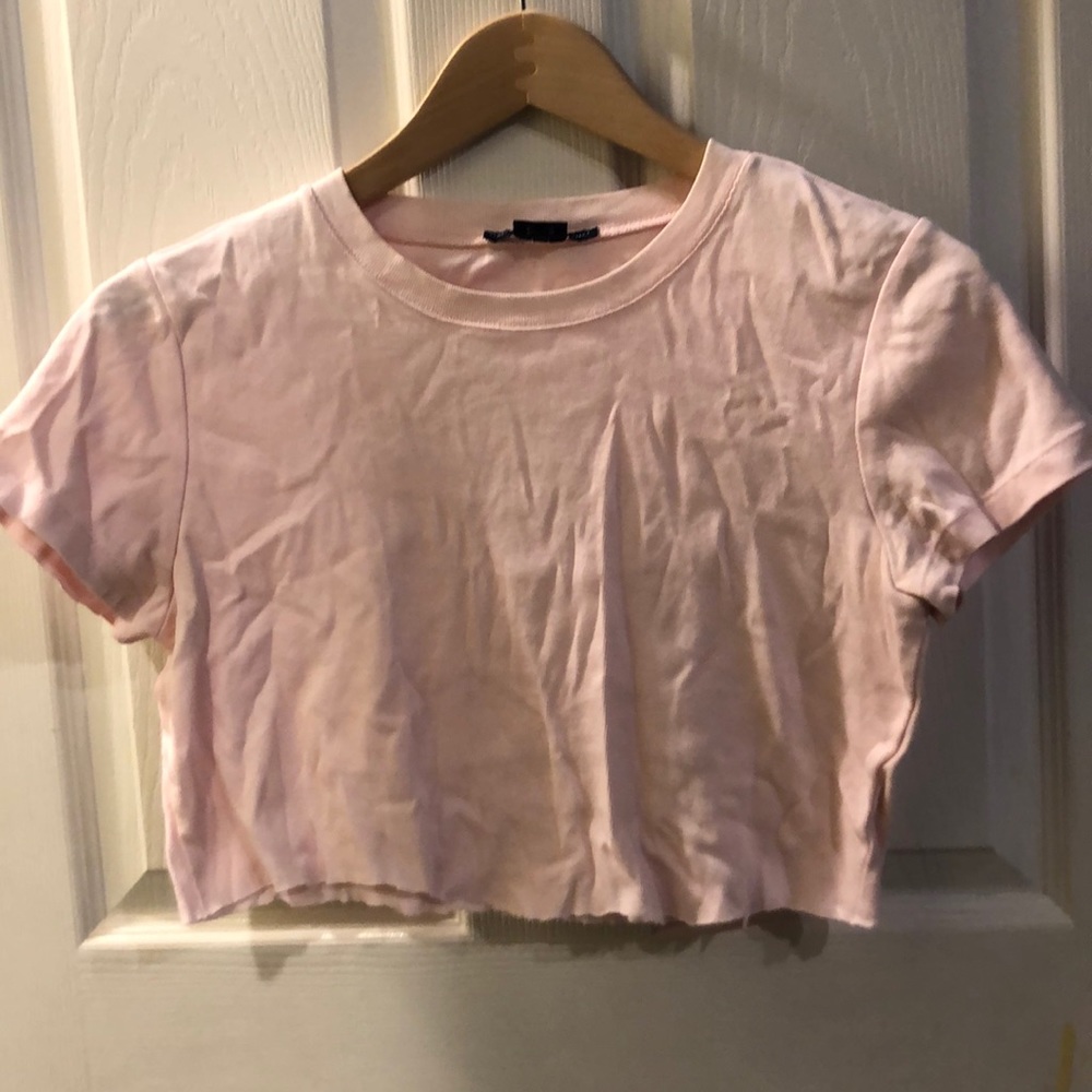 Pink crop top